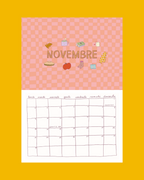 Calendrier 2026 - A4 - planche de stickers comprise !