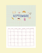 Calendrier 2026 - A4 - planche de stickers comprise !