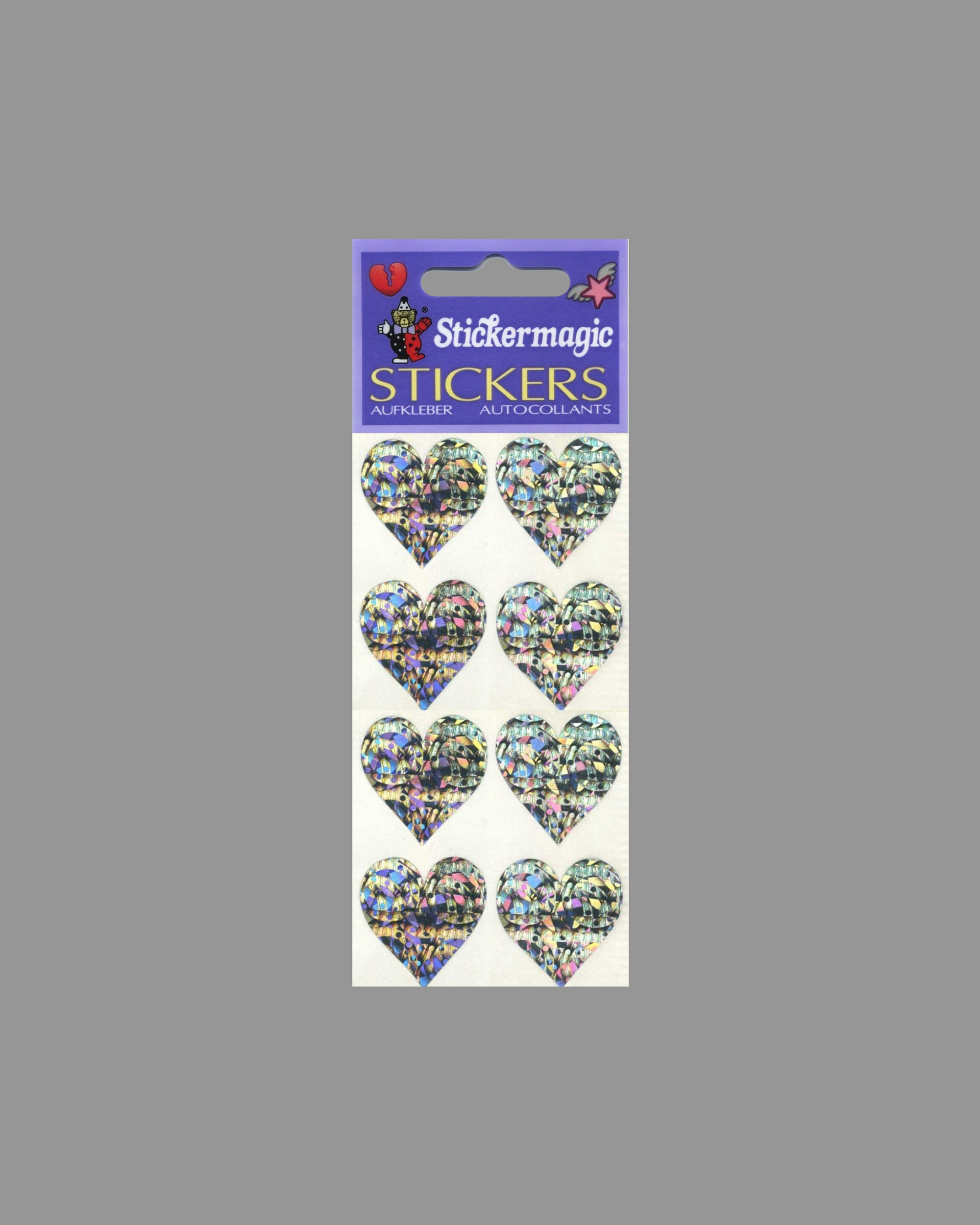 Sticker Magic Maxi Coeurs Argent