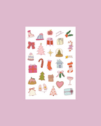 Planche stickers Noël A5 🎄