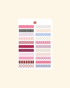 Planche stickers A5 Washi Tape