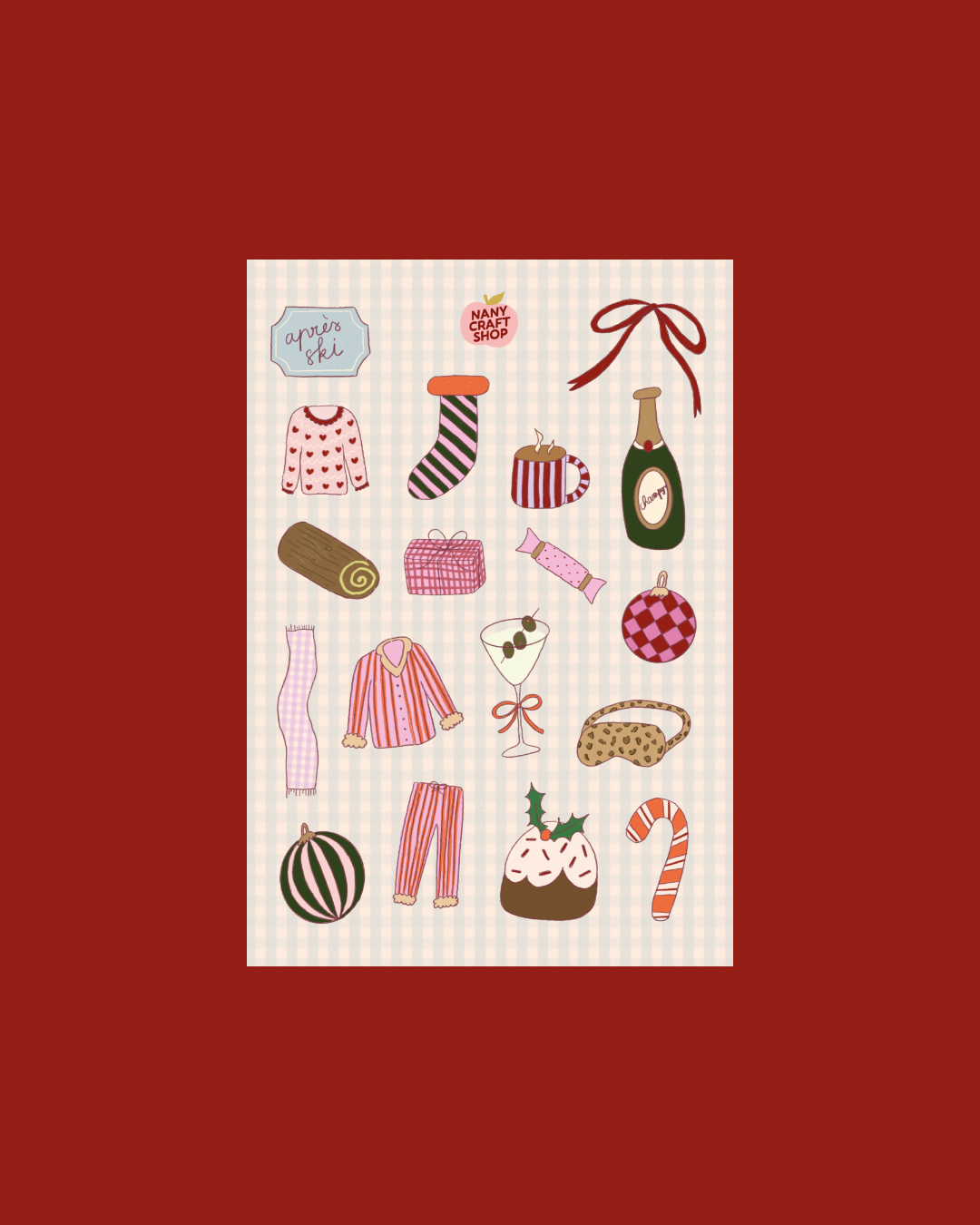 Planche stickers Décembre A5