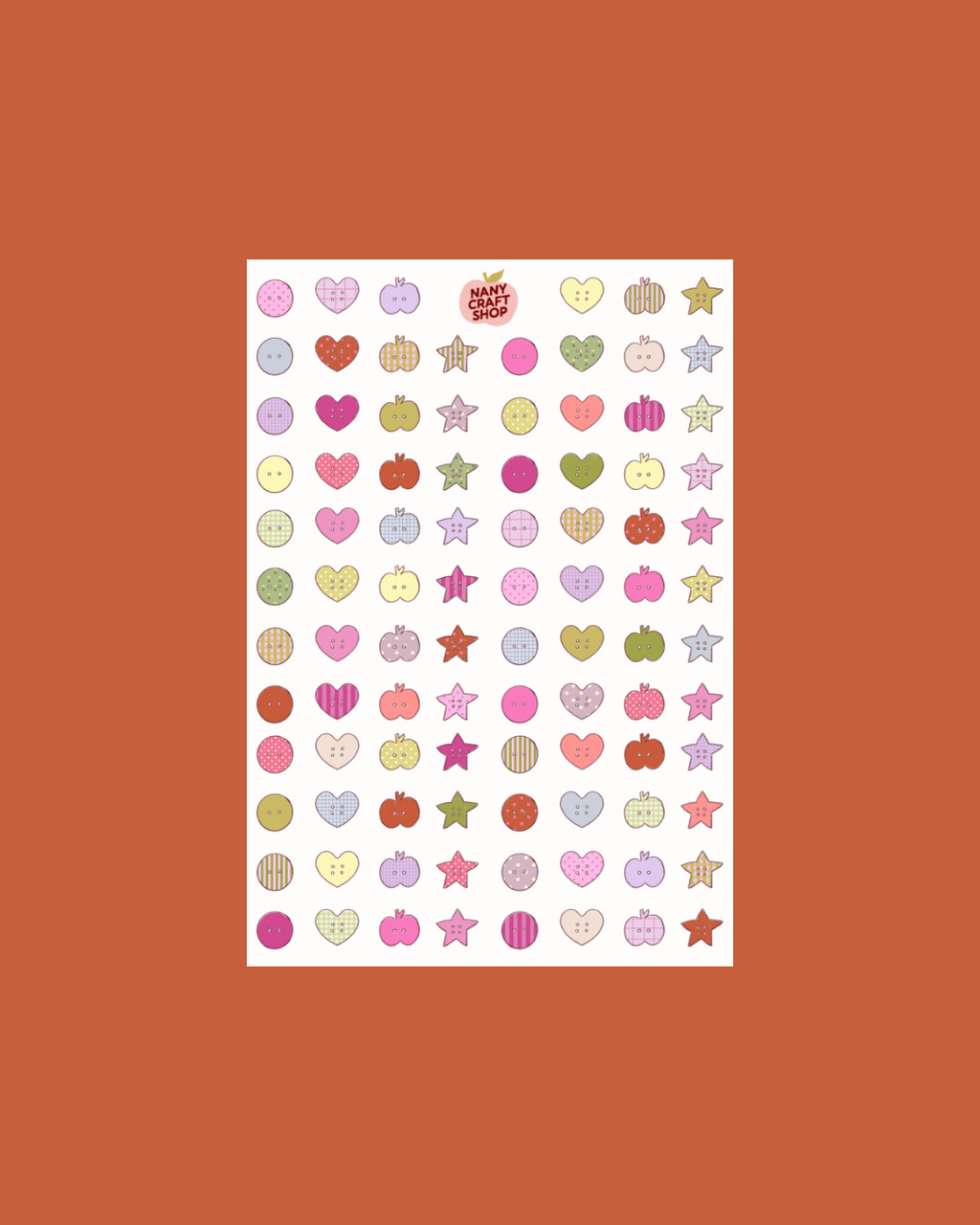 Planche stickers Mini Boutons A5