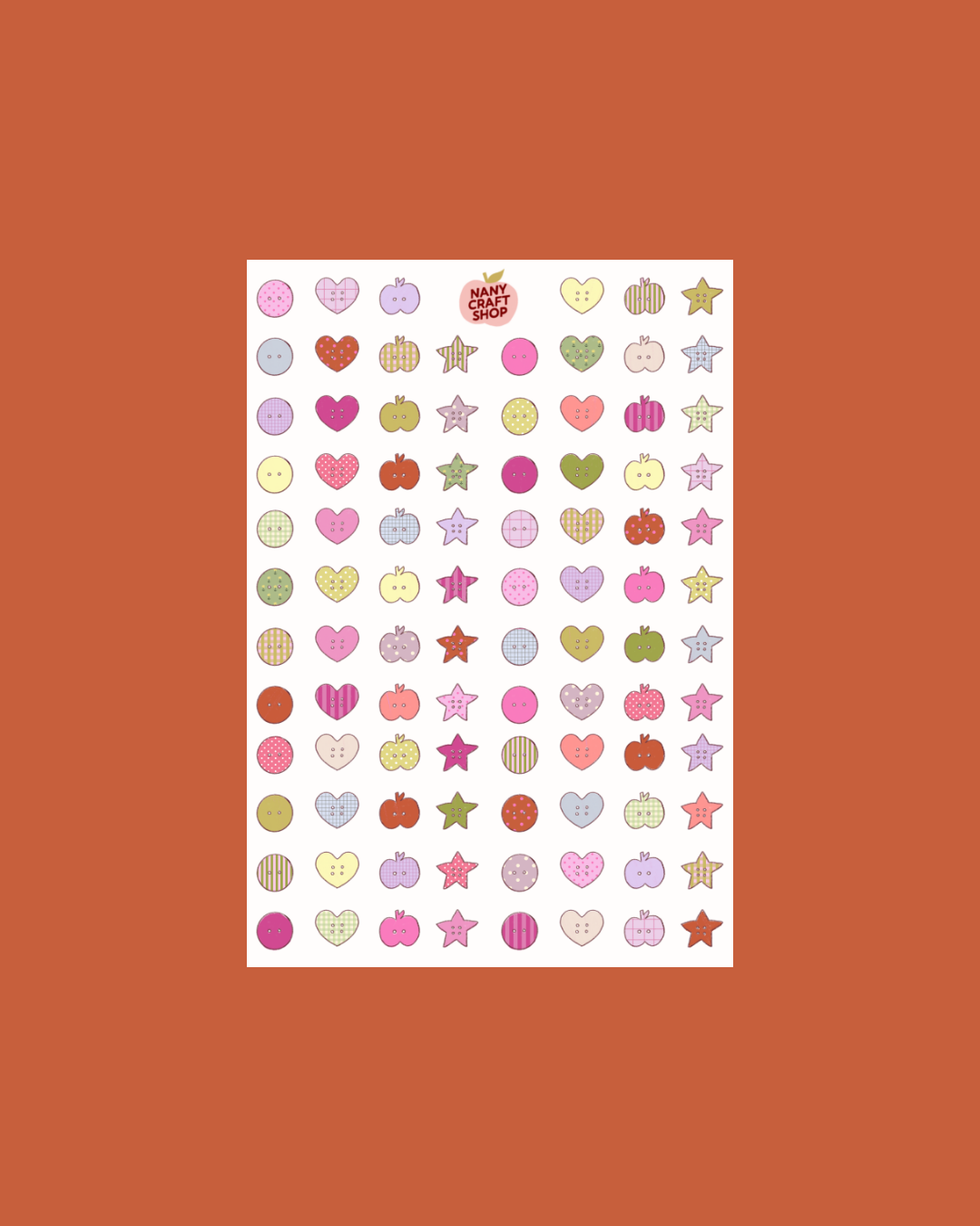 Planche stickers Mini Boutons A5