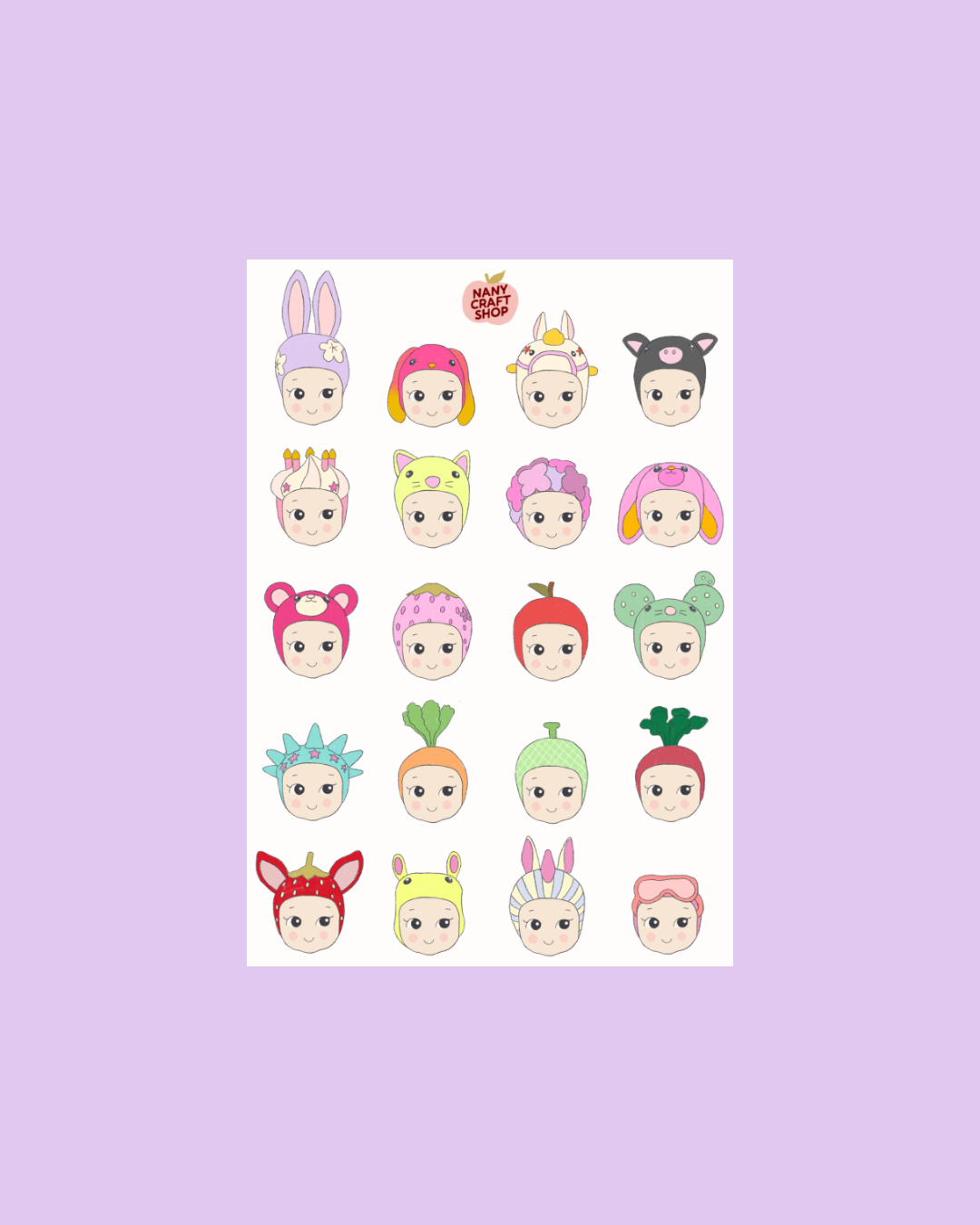 Planche stickers Baby Maxi A5 👶🏻