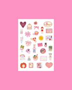 Planche de stickers mini favoris V2 A5