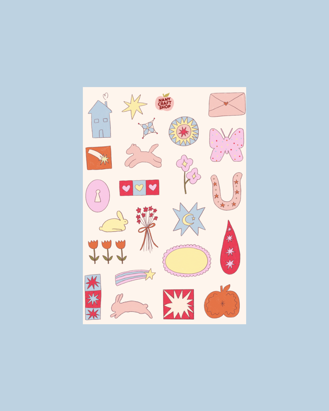 Planche stickers Chance A5 🍀