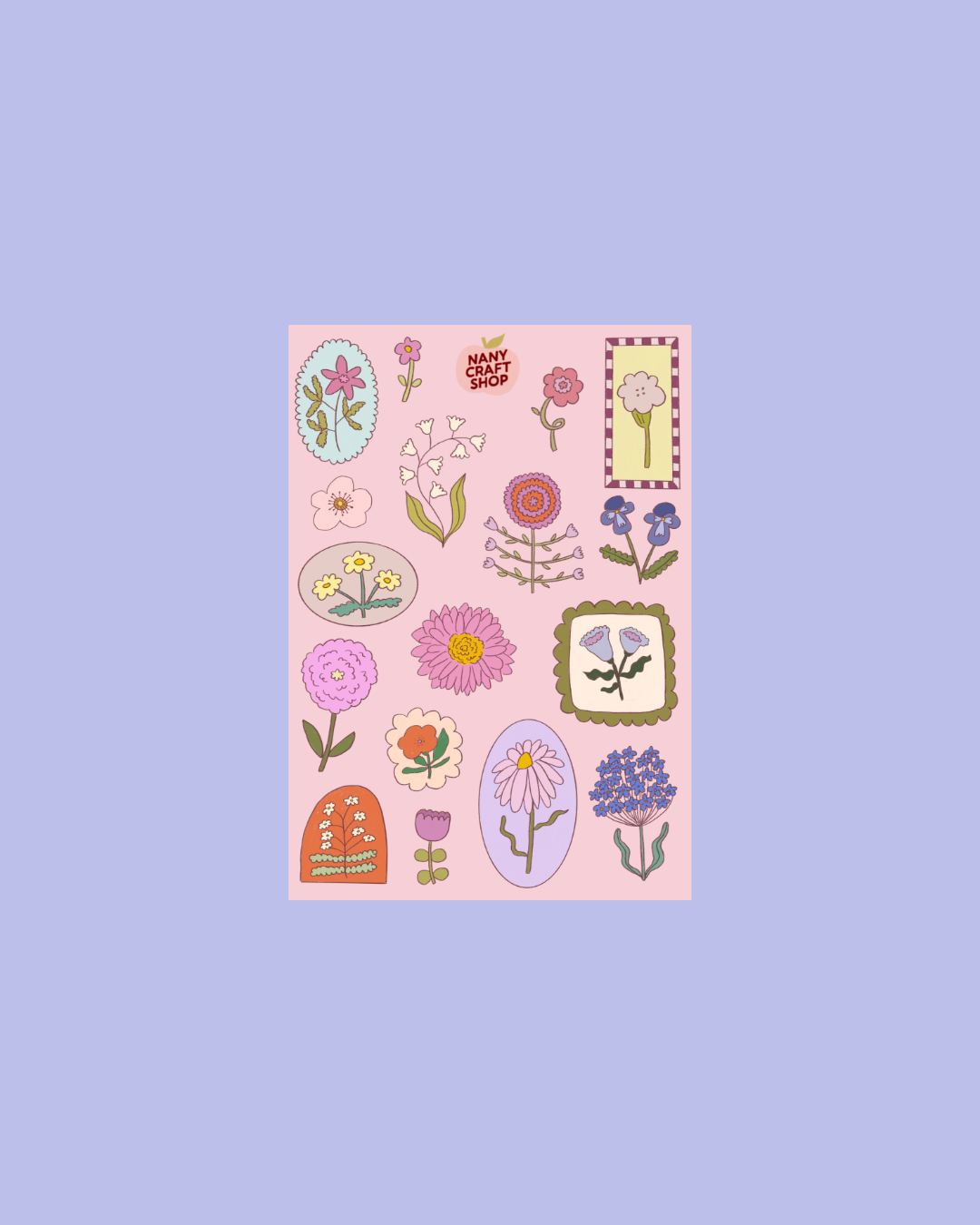 Planche Fleurs Dessins A6 🌷