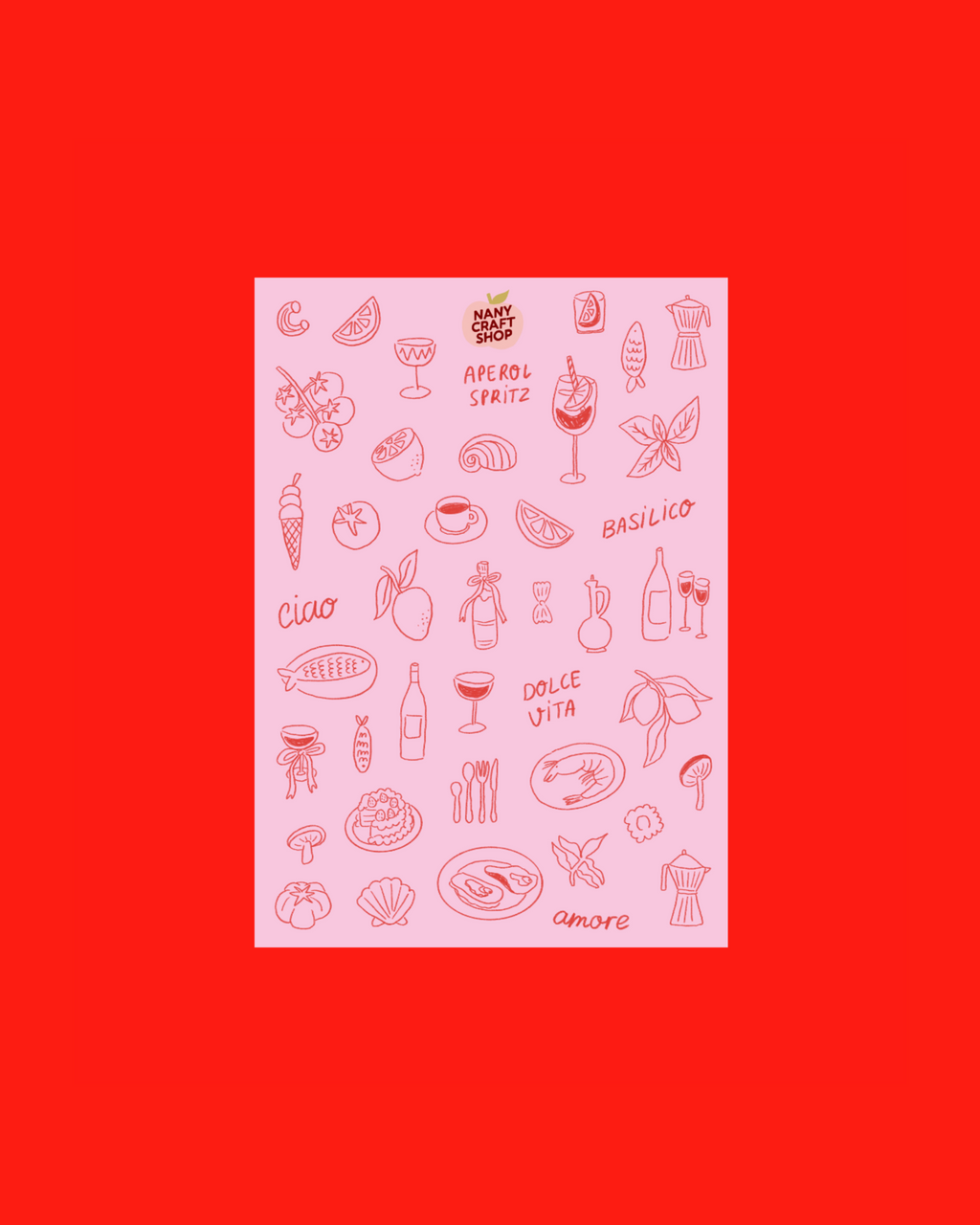 Planche stickers JUIN A5