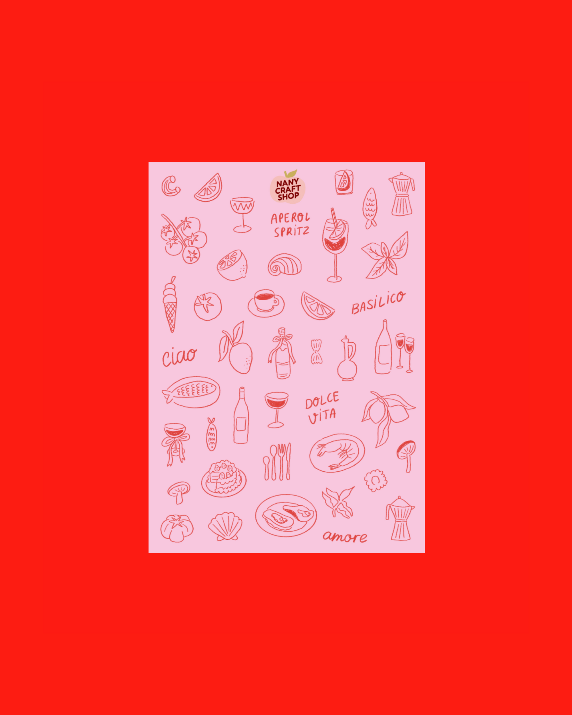 Planche stickers JUIN A5