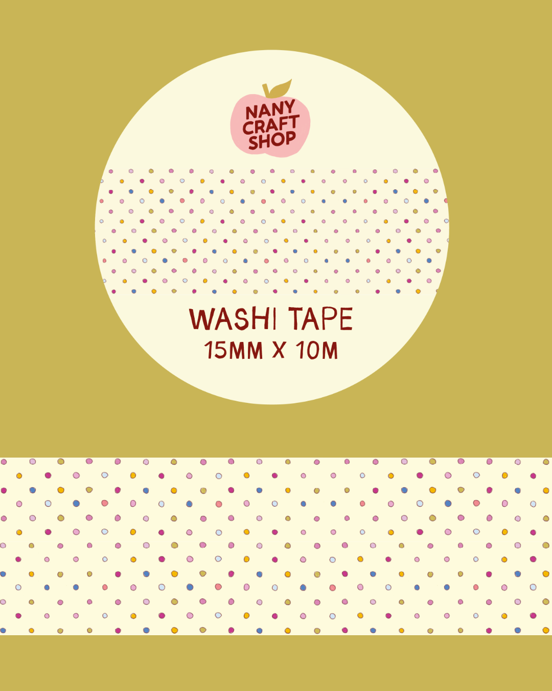 Washi Tape - Polka Dot Multicolore