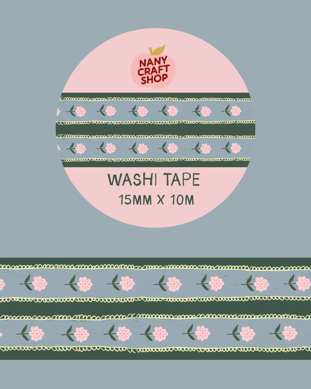 Washi Tape - fleurs