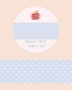 Washi Tape - polka dot bleu ciel