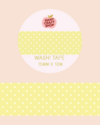 Washi Tape - polka dot jaune