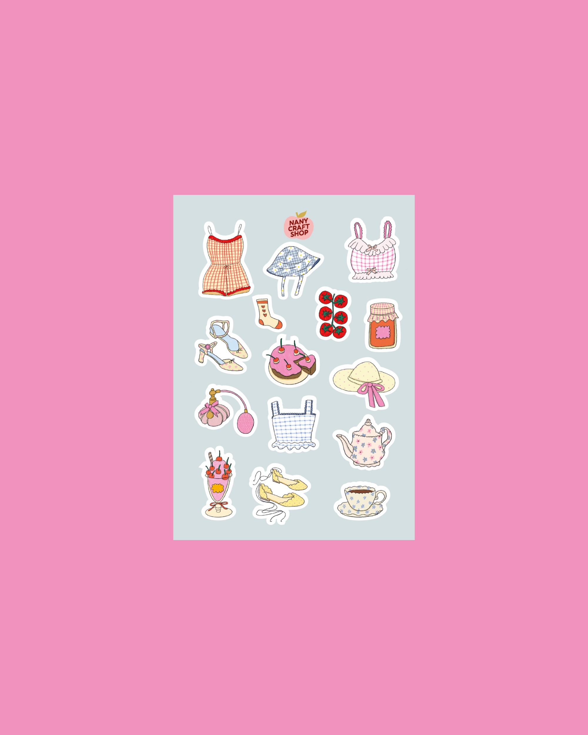 Planche stickers pic nique printemps 🌿