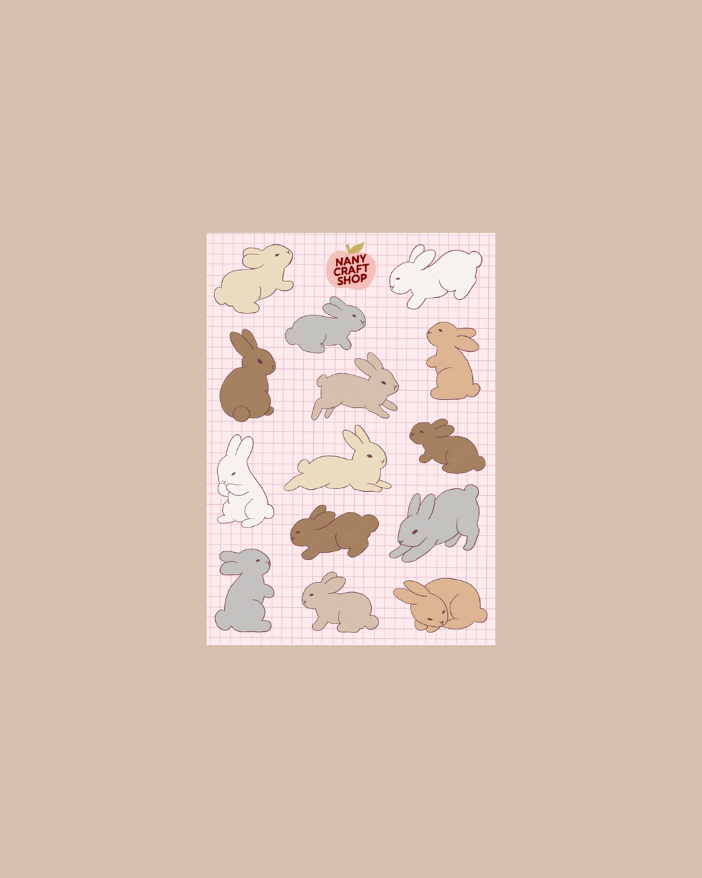 Planche Minis Lapins A6 🐇