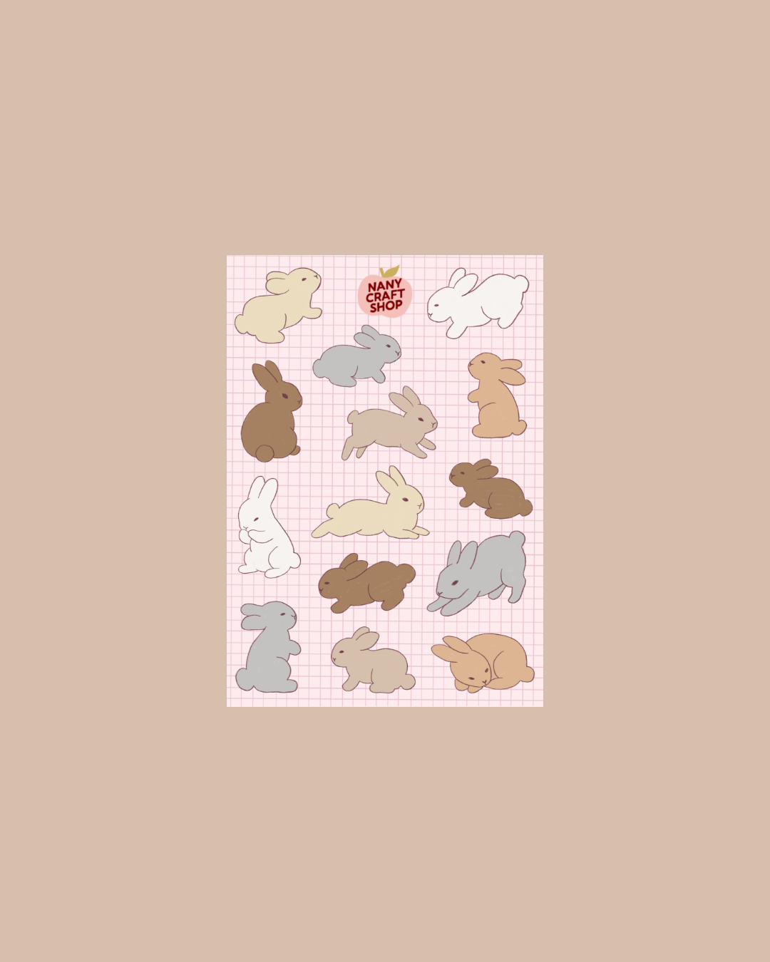 Planche Minis Lapins A6 🐇