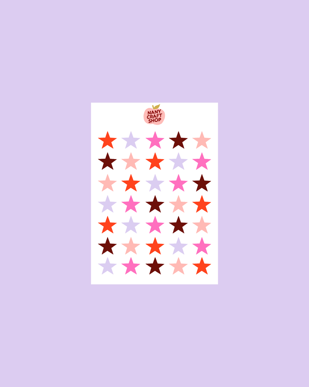 A6 Star Sticker Sheet ⭐️