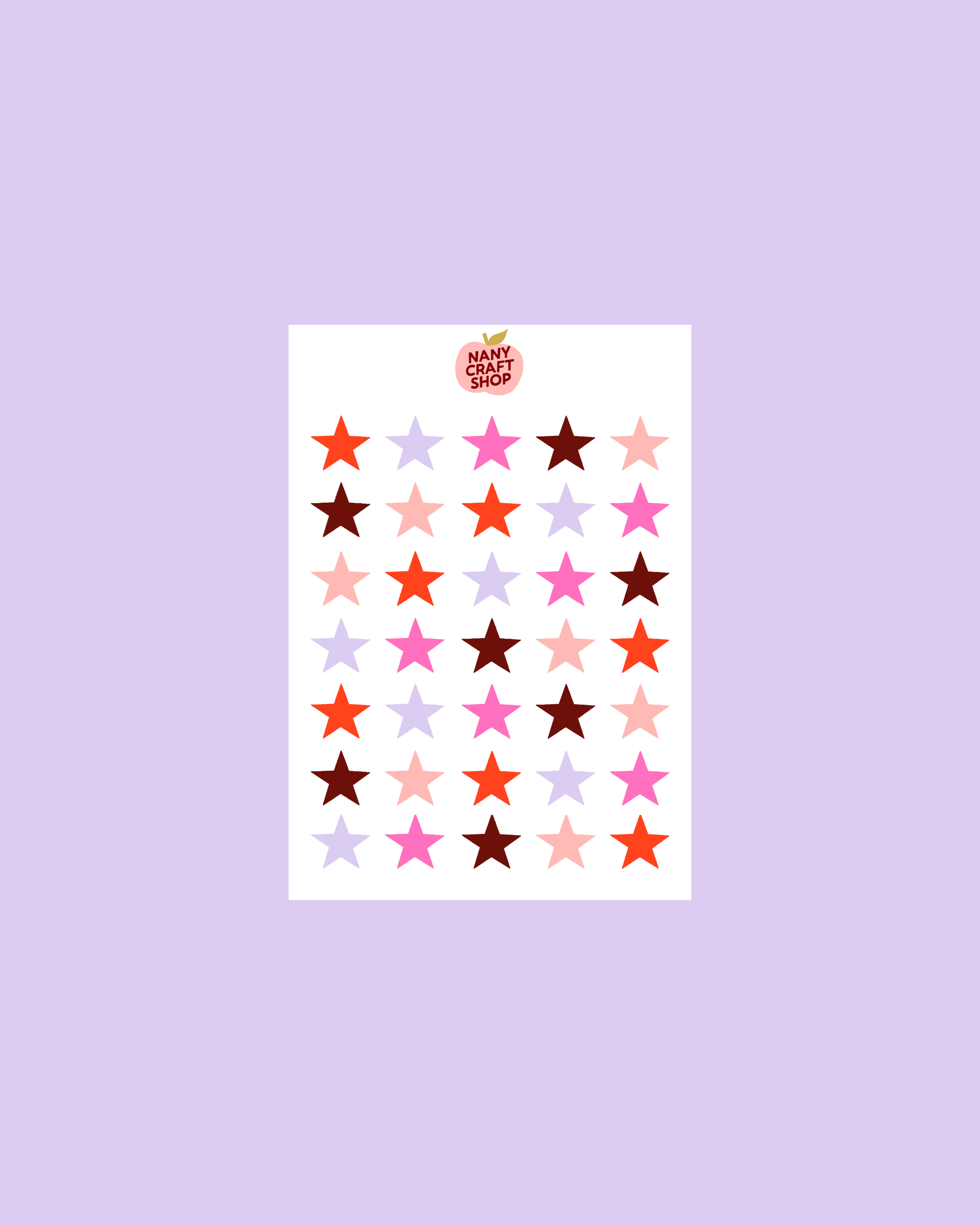 A6 Star Sticker Sheet ⭐️