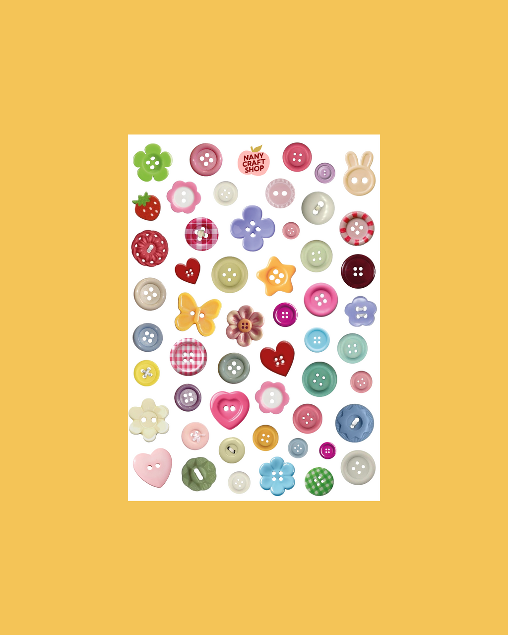Planche de stickers boutons A5