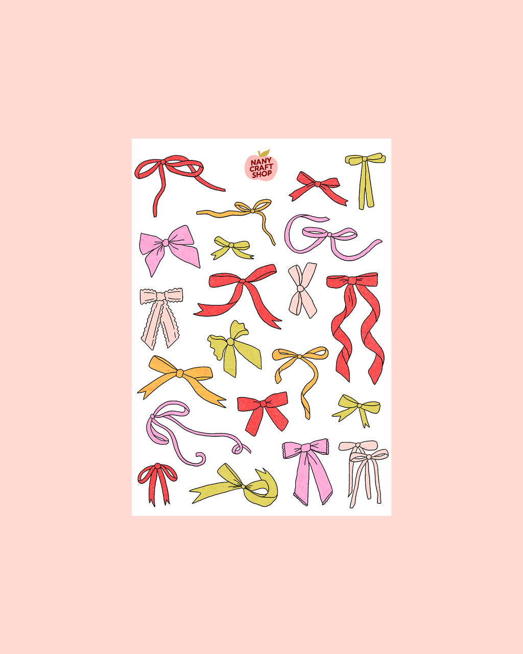 A5 knot sticker sheet