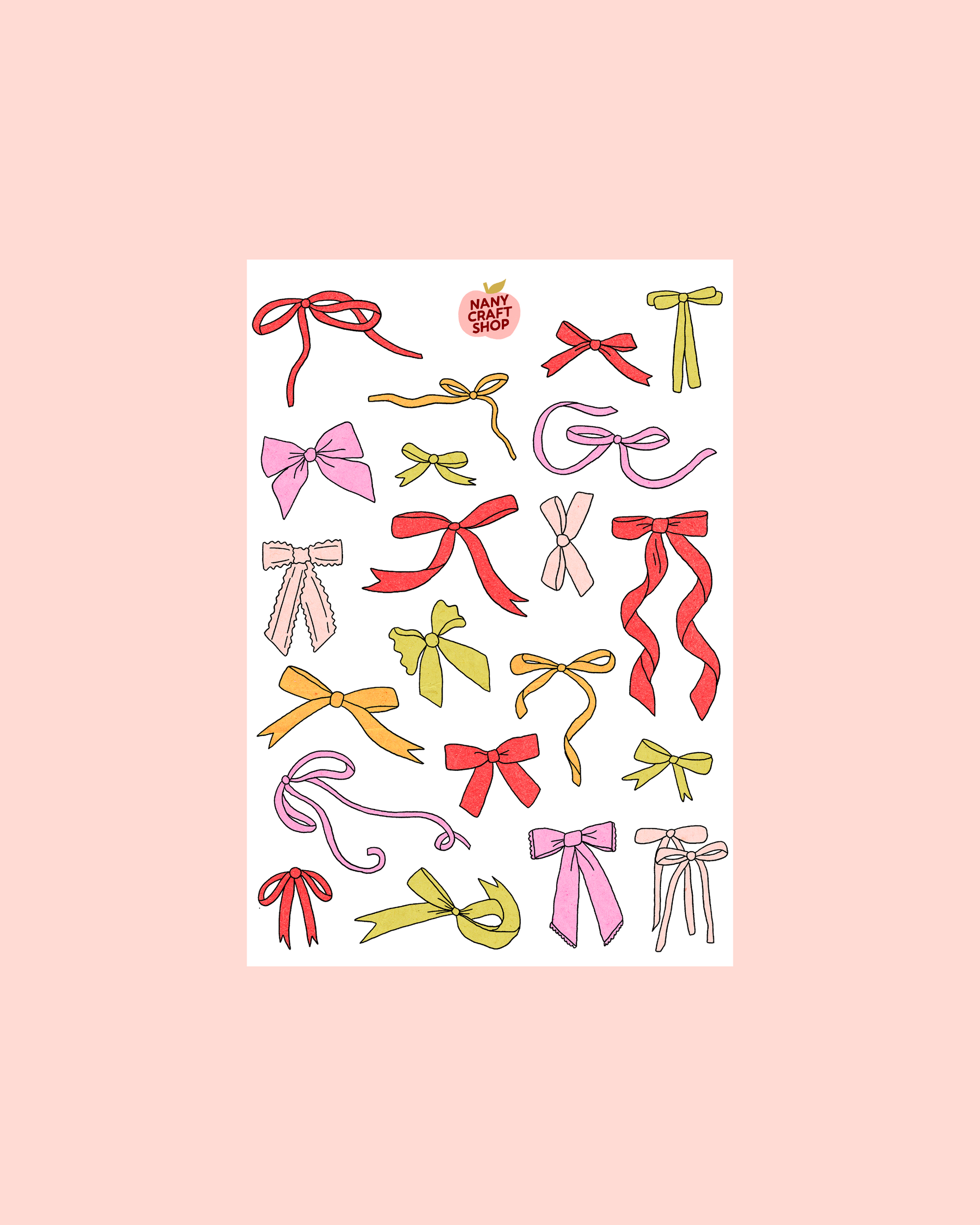 A5 knot sticker sheet