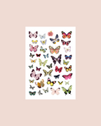 A5 Schmetterlings-Aufkleberbogen 🦋