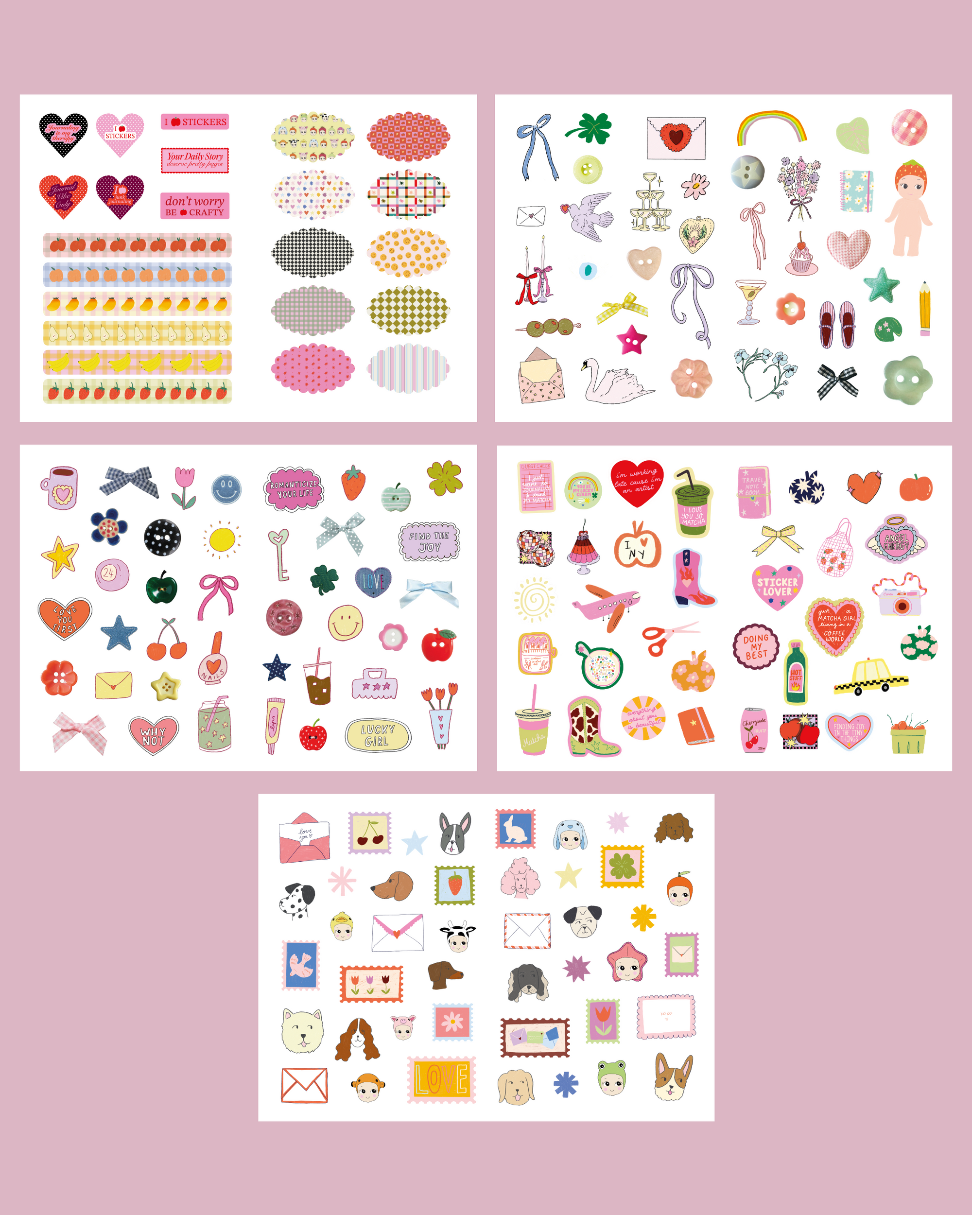 🍎 STICKER LOVER MINI BOOK edition 2 🍎carnet de + de 150 stickers A5