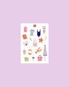 Planche stickers plage A6 🏖️
