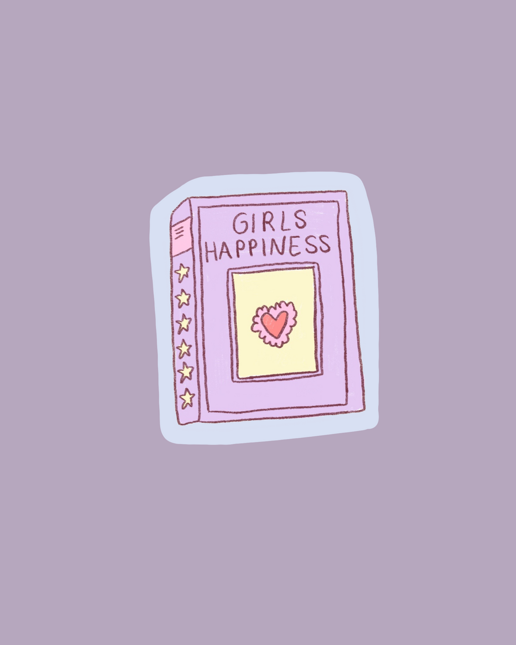 Sticker Book Girl Happiness