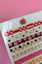 Feuille d'autocollants masking tape A5 - Autocollants de journal, scrapbooking, junk journal, bullet journal - stickers, cute