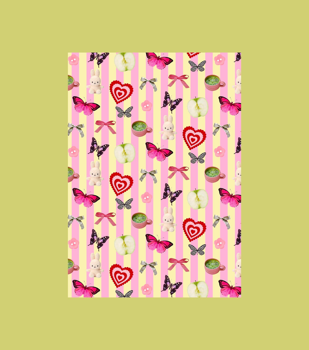 Carte de voeux A6 2 volets tiny things - Journaling scrapbooking, junk journal, bullet journal - stickers, cute