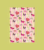 Carte de voeux A6 2 volets tiny things - Journaling scrapbooking, junk journal, bullet journal - stickers, cute