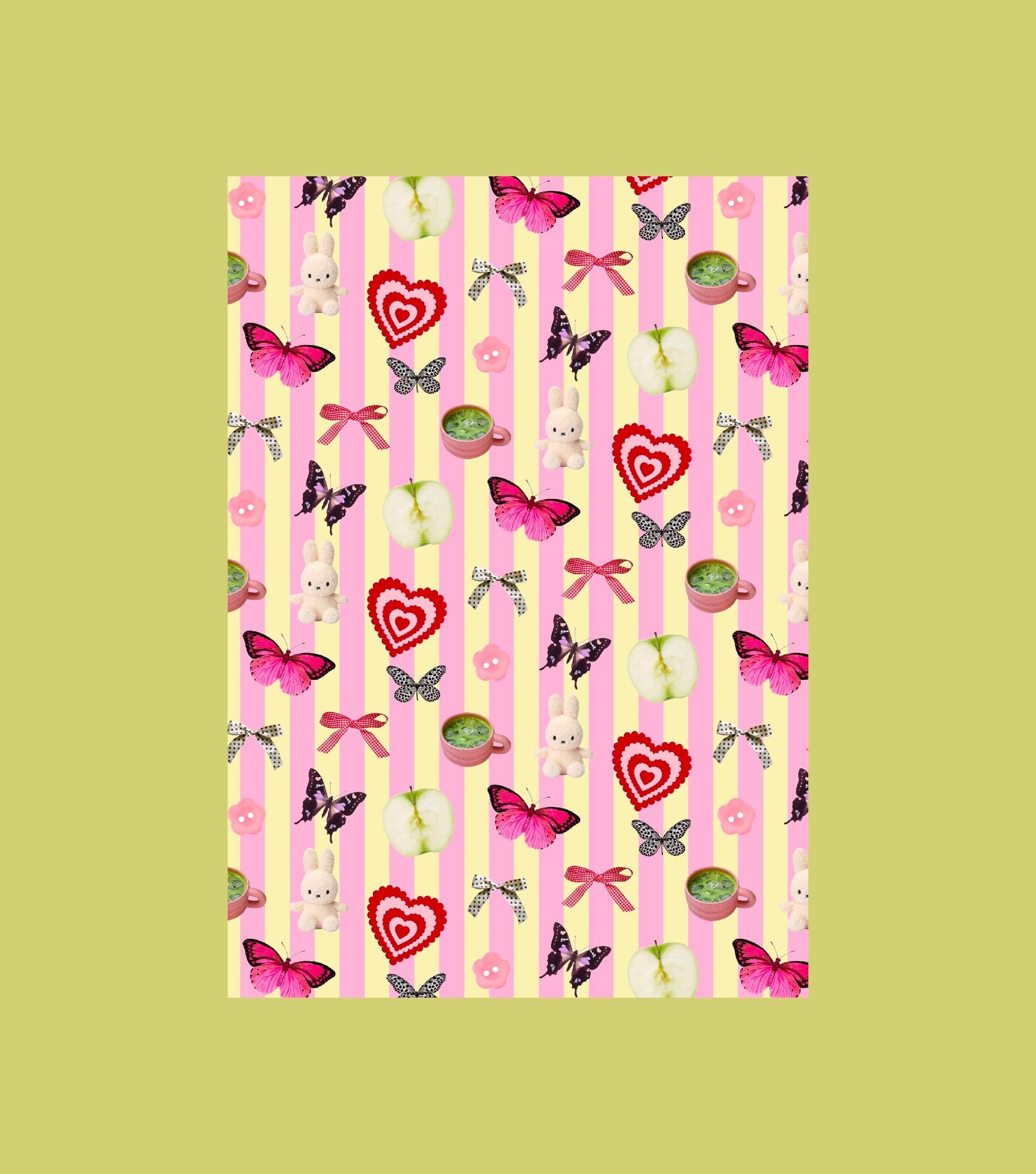 Carte de voeux A6 2 volets tiny things - Journaling scrapbooking, junk journal, bullet journal - stickers, cute