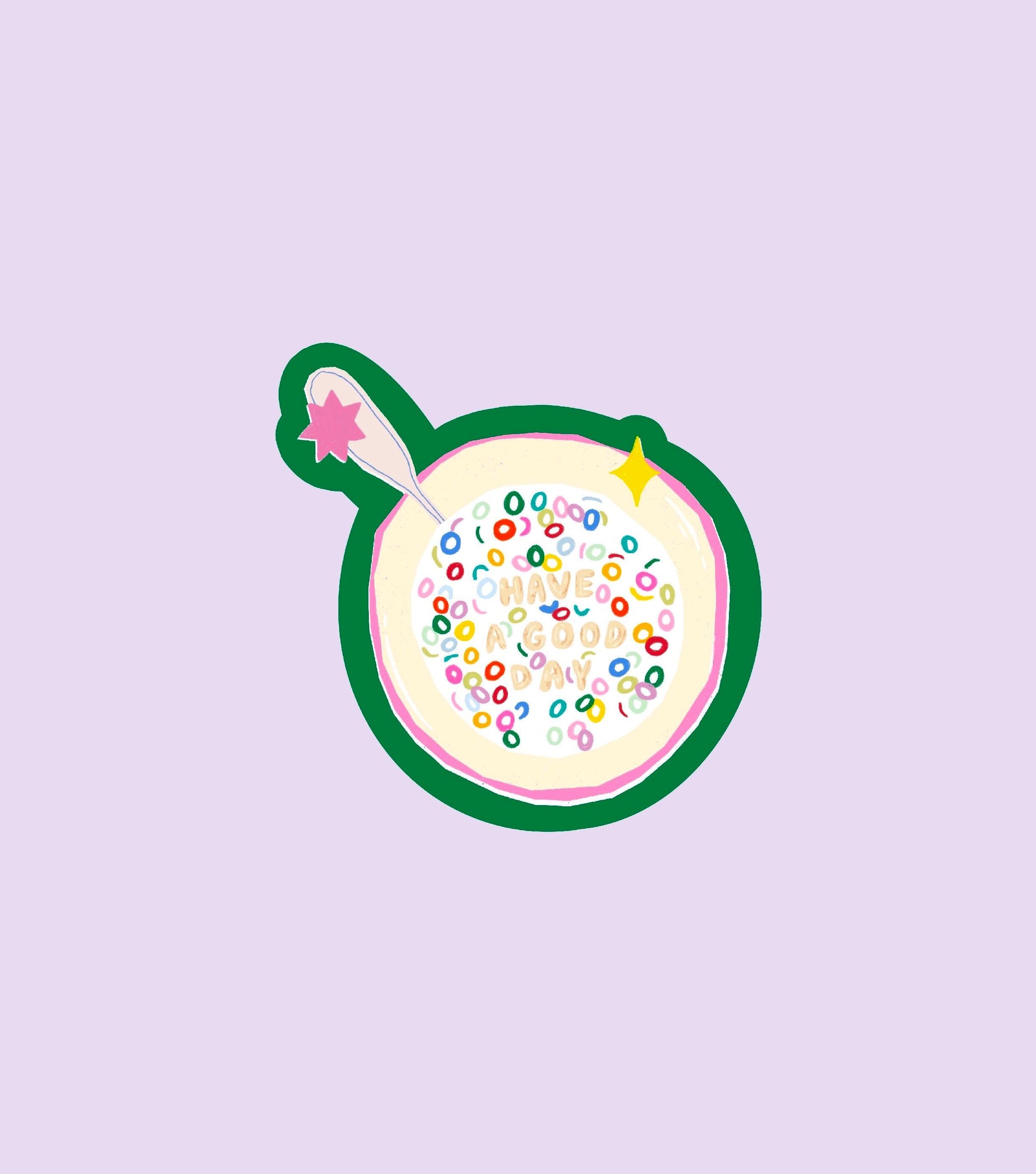 Sticker Have a good day - Stickers, autocollants de journal, scrapbooking, junk journal, bullet journal - vert