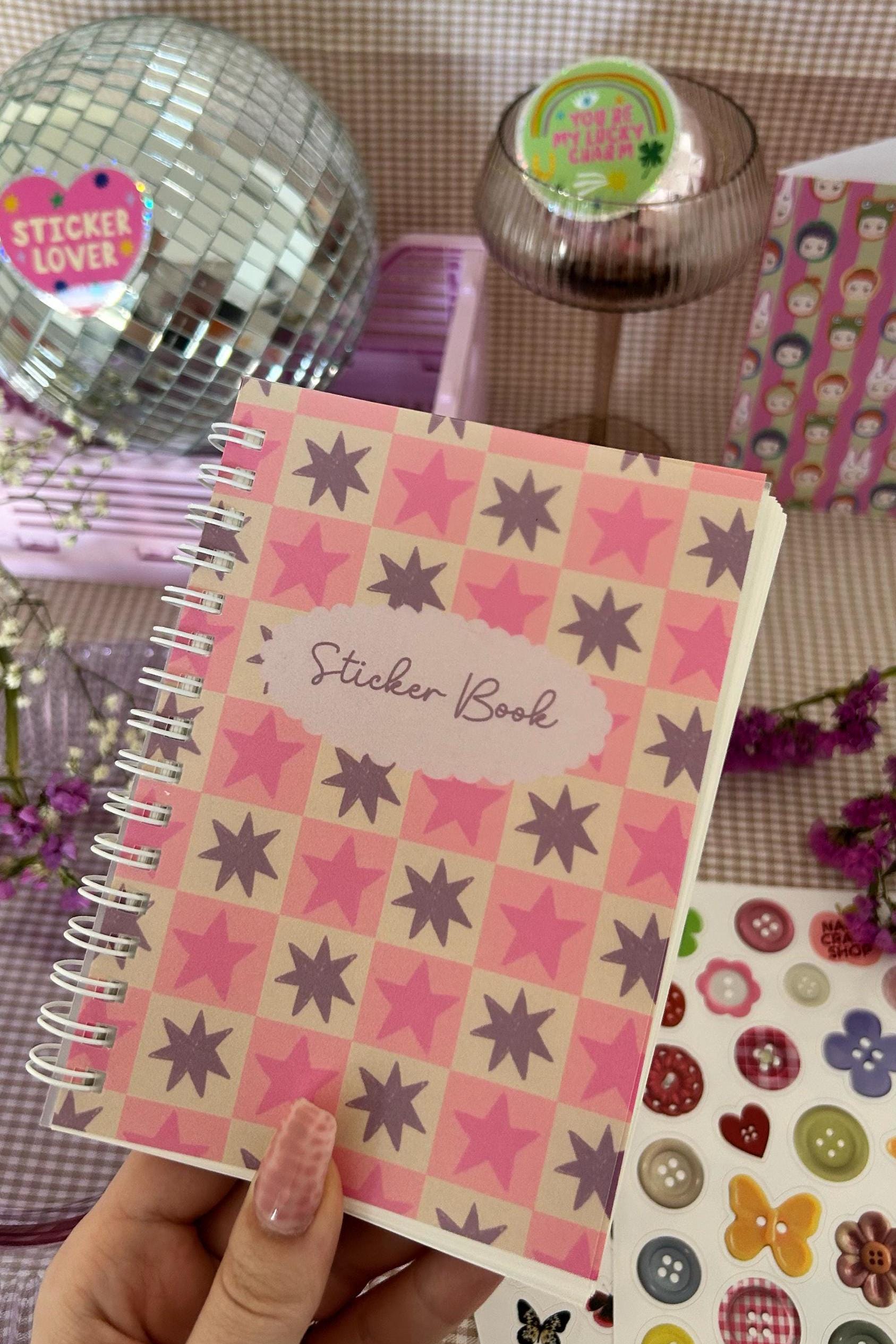 Sticker Book A6 - 50 pages - Pour ranger vos stickers - Autocollants de journal, scrapbooking, junk journal, bullet journal