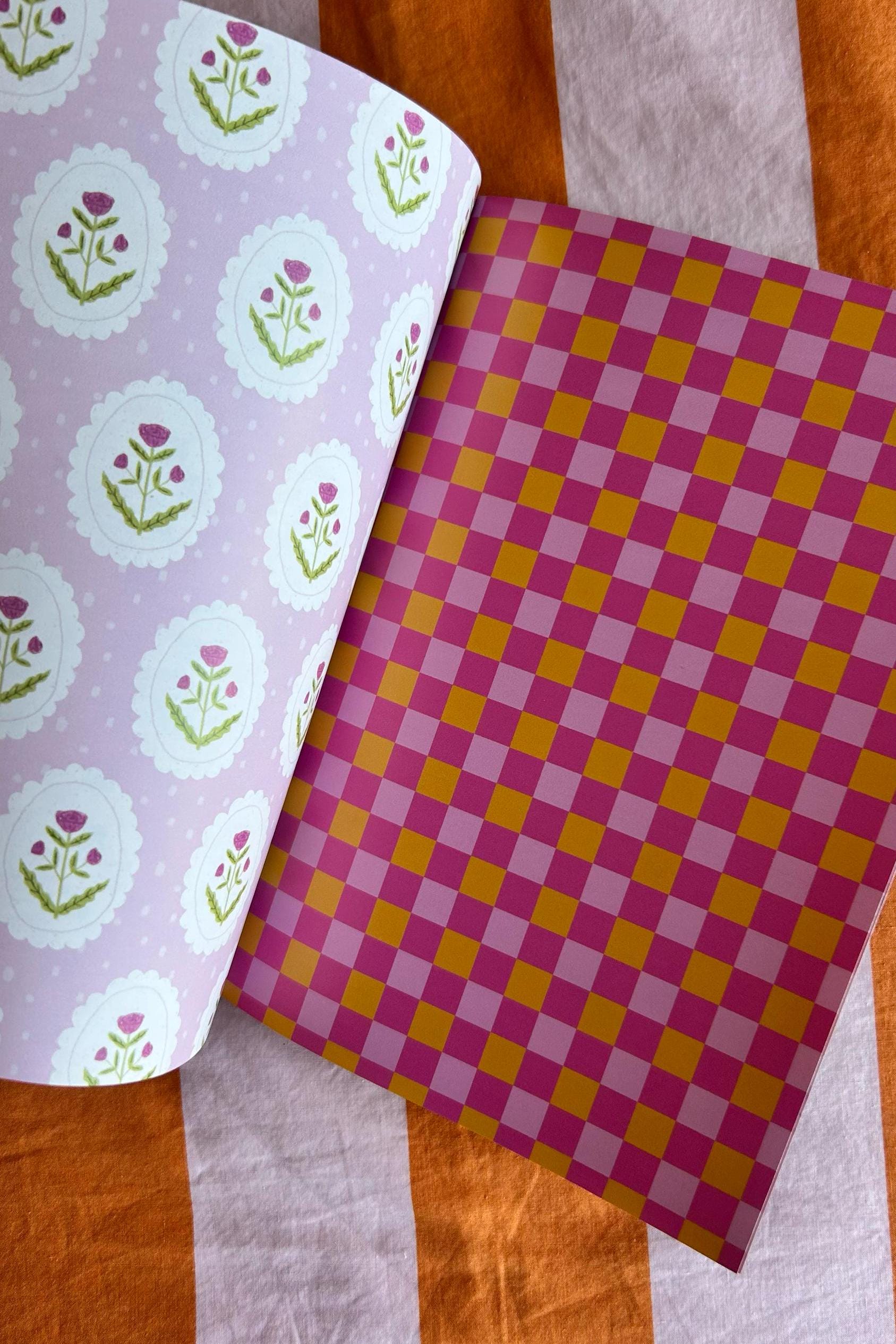 SCRAPBOOK PAPER SPRING edition A5 40 pages - scrapbooking, journaling, junk journal, vibrant aesthetics motifs graphiques