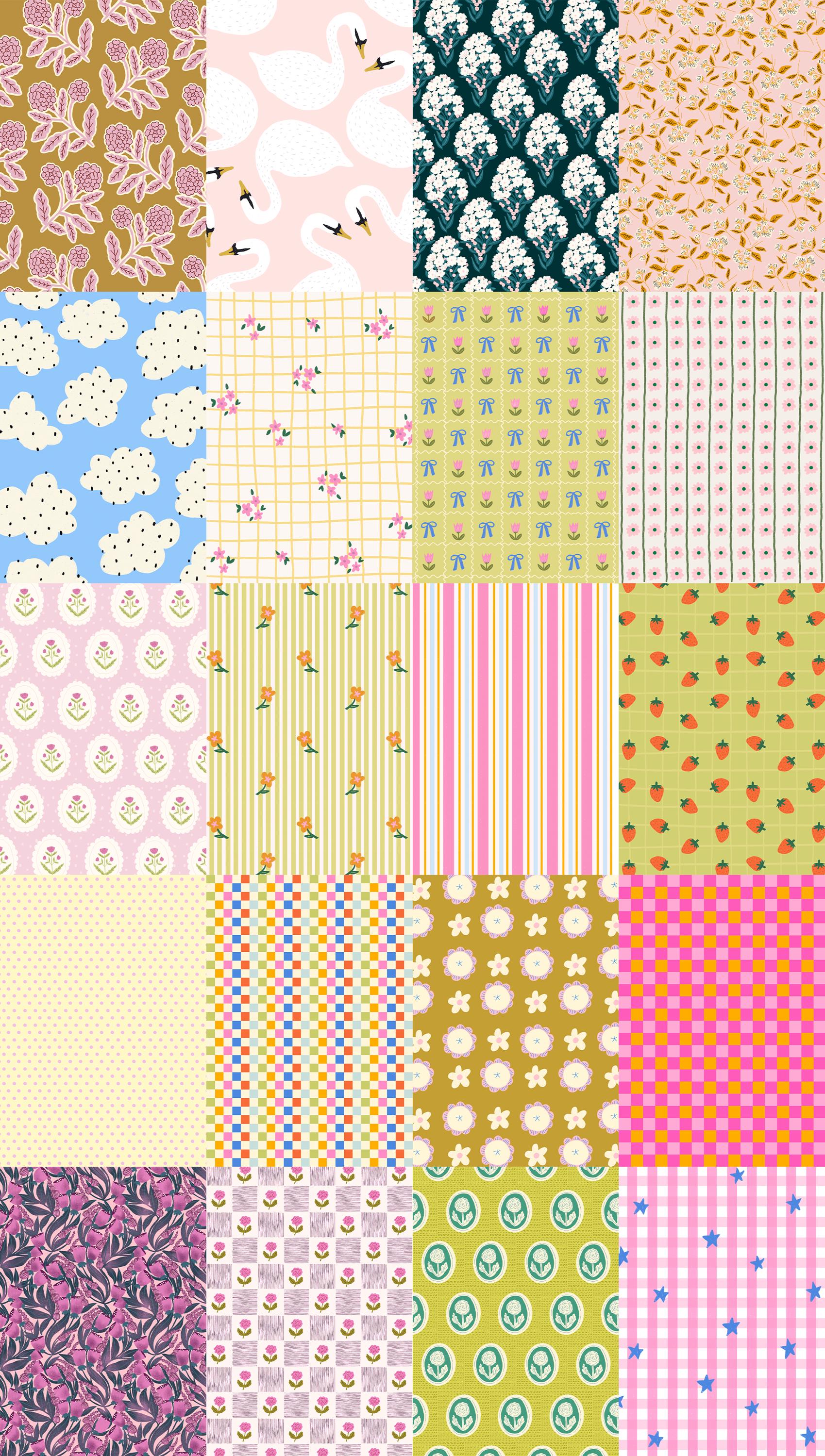 Scrapbook paper digital version - spring edition - scrapbooking, journaling, motifs, feuilles, patterns, cute, aesthetic