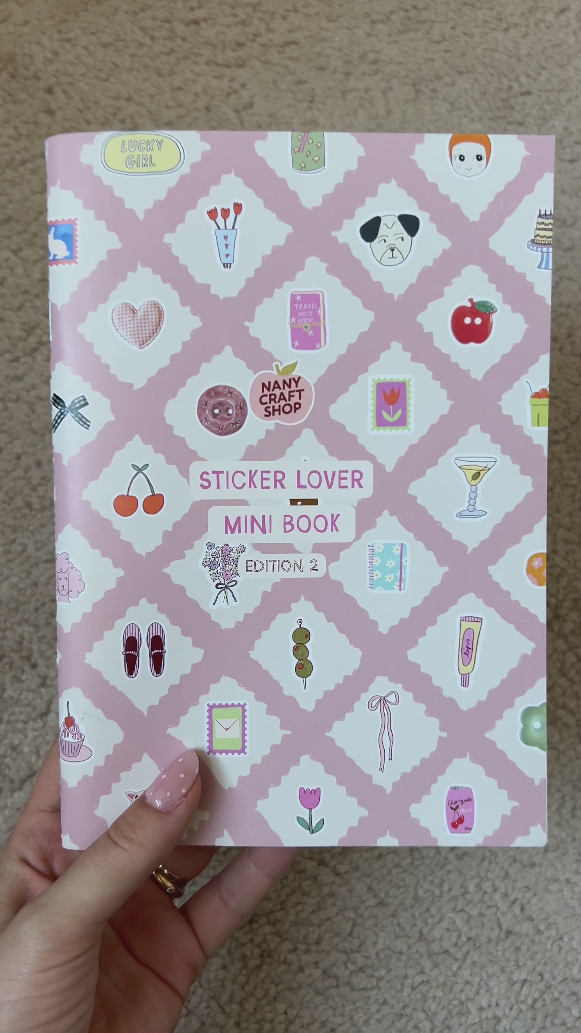 🍎 STICKER LOVER MINI BOOK edition 2 🍎carnet de + de 150 stickers A5